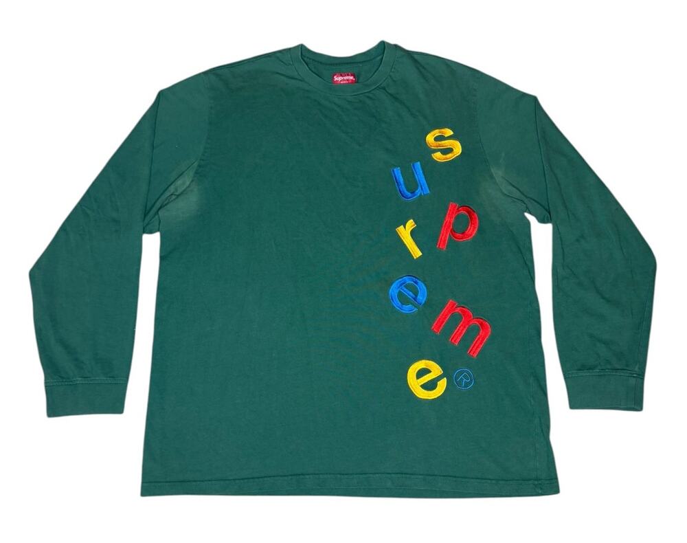 Supreme Scatter Logo Long Sleeve Top